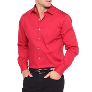 ALFANI Slim-Fit Performance Stretch Dress Shirt